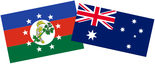 Chin State and Australian Flags